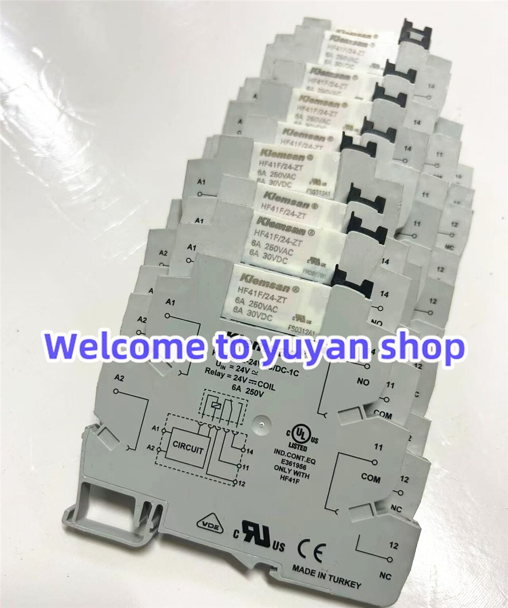 10PCS USED KLEMSAN KPR-SCE-24VAC/DC-1C Relay TESTED