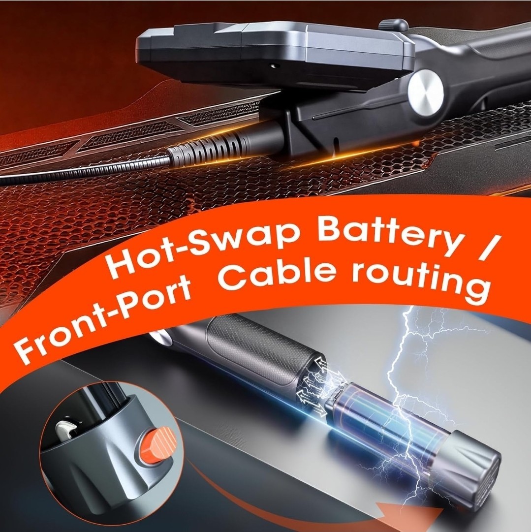 Two-Way Articulating Borescope,0.24in Probe, 5" Inspection Endoscope Camera with