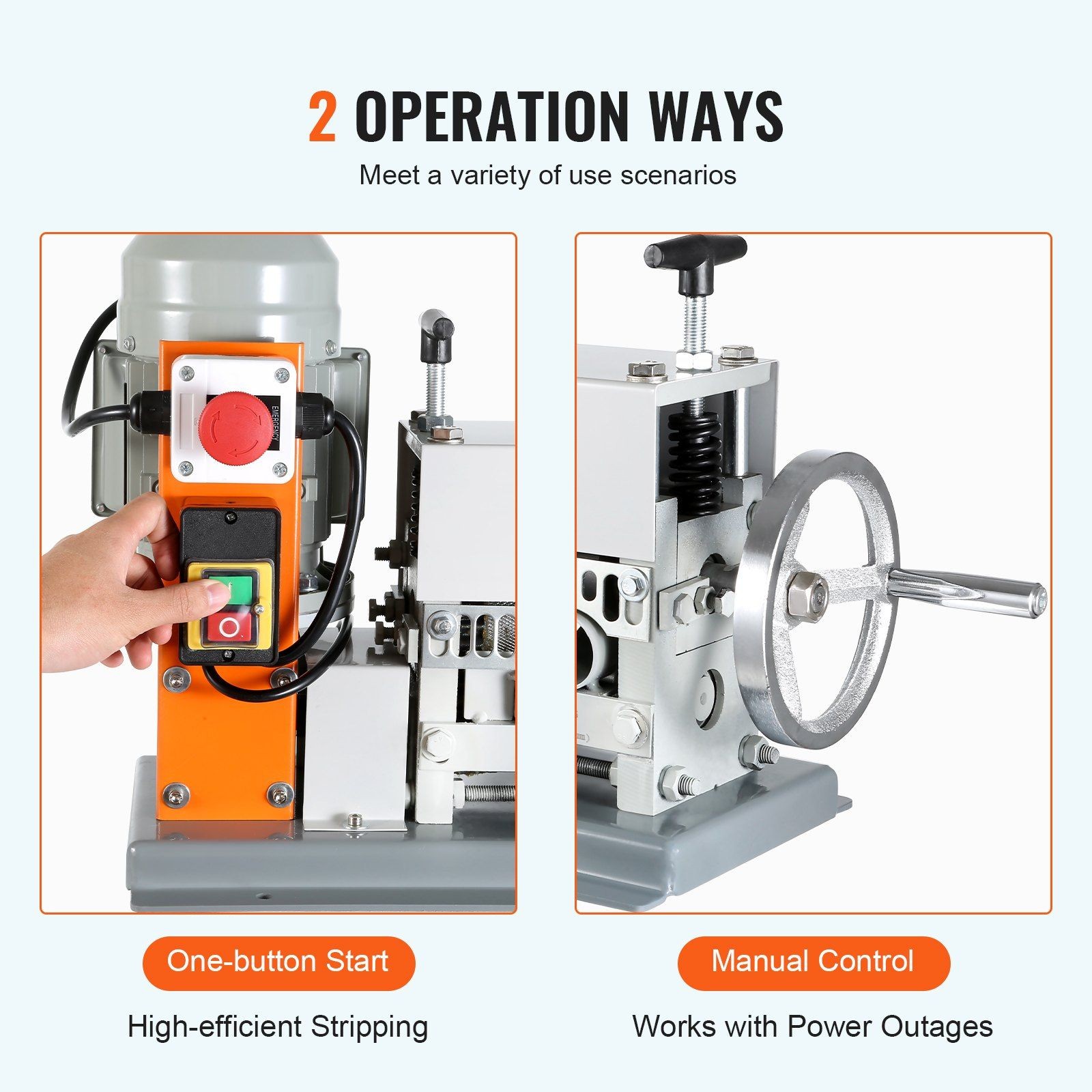 Electric Cable Stripping Tool, 0.06''-1.57'' Motorized Wire Stripper, 370