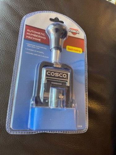 NEW Cosco Self-Inking Automatic Numbering Machine 026138 SEALED HAND HELD