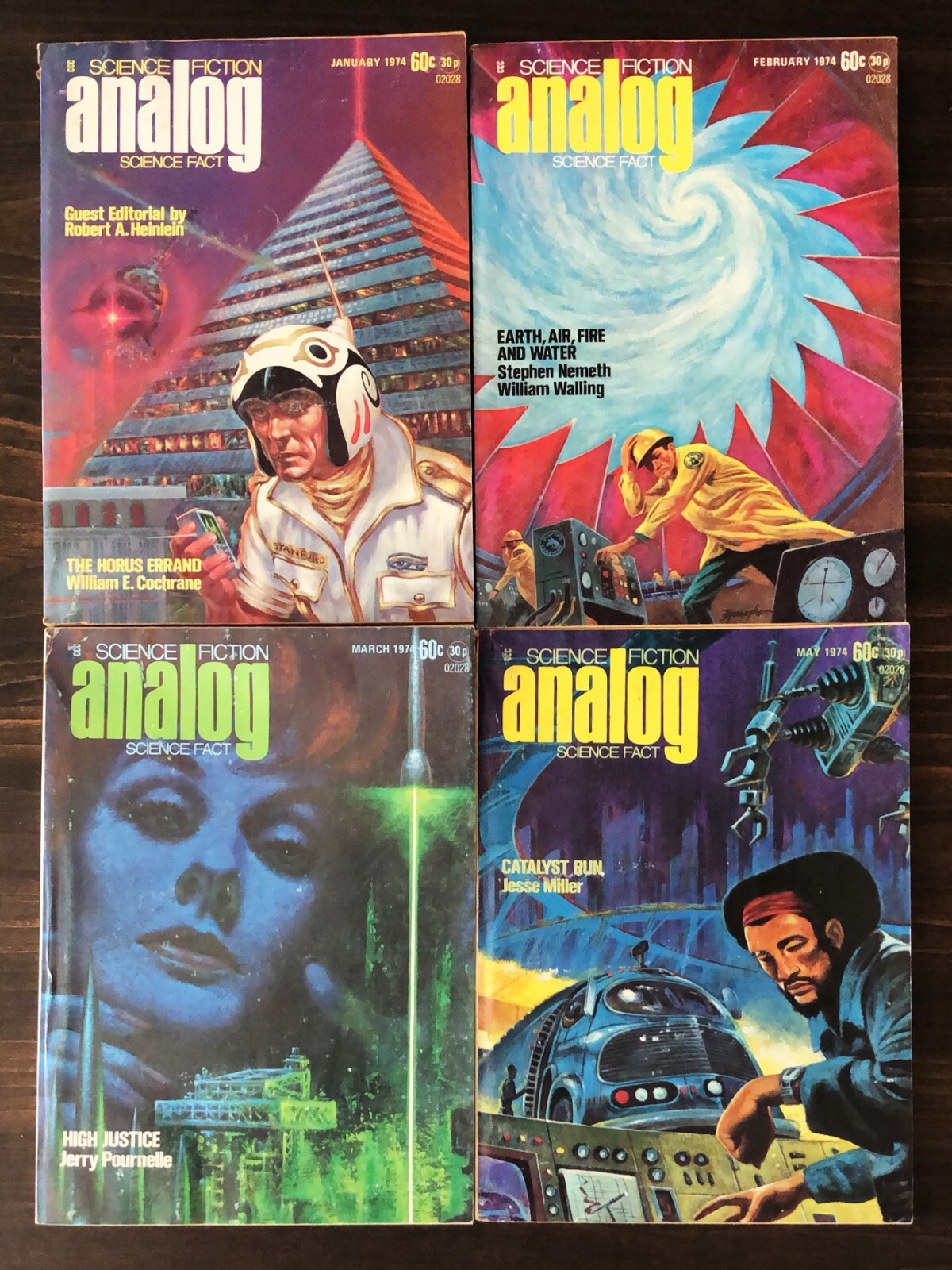 Analog Science Fiction & Science Fact Magazine, 1974 Lot Of 11