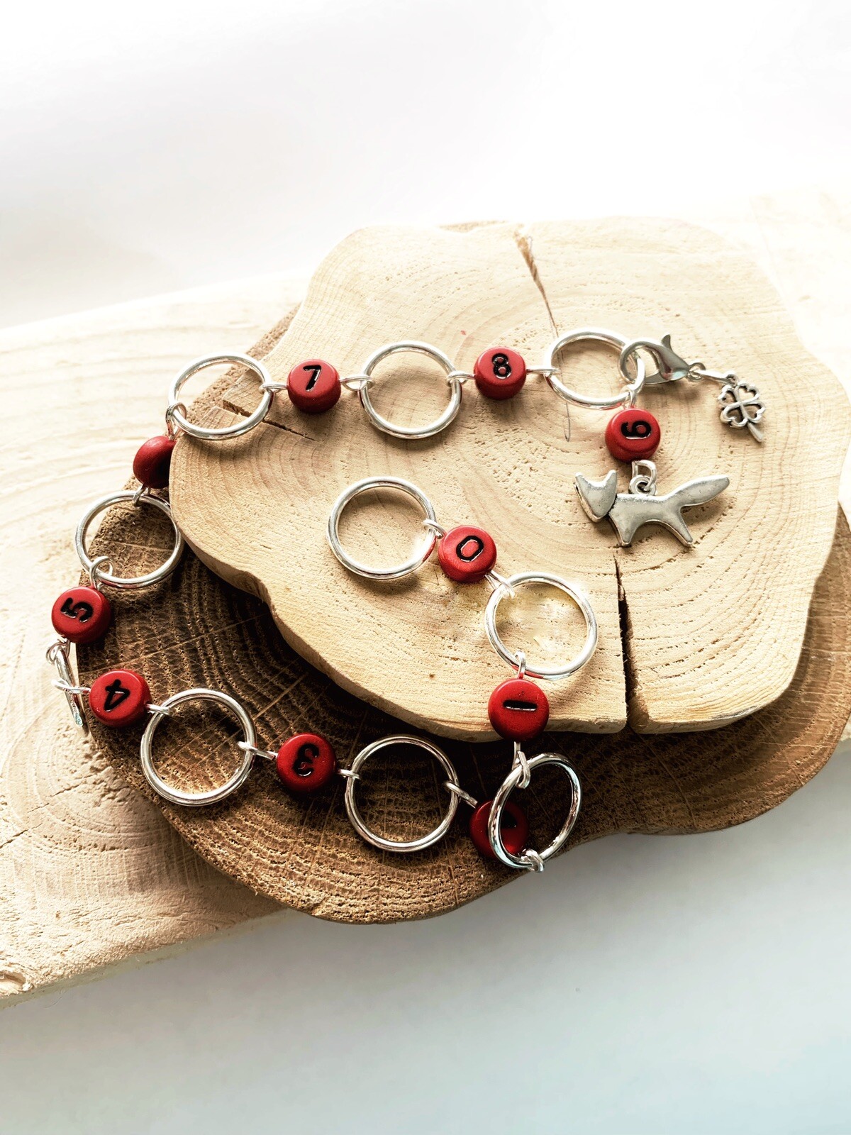 Fox chain row counter for knitting