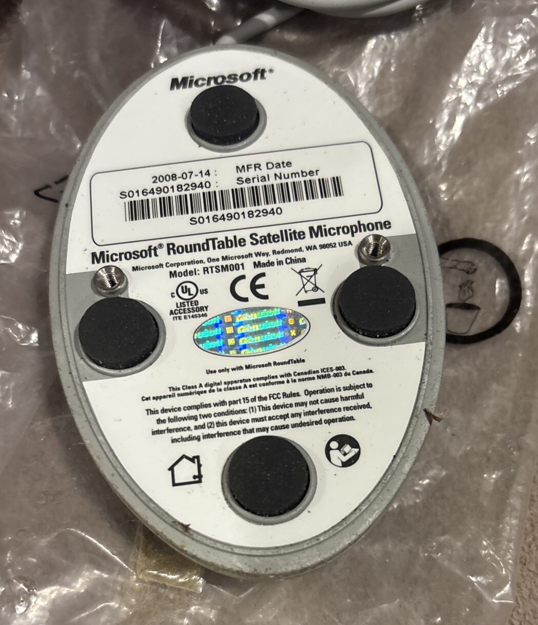 Microsoft Round Table Satellite Microphone # RTSM001 * NEW