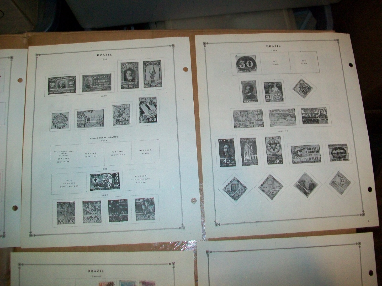 1916 - 1948 Brazil Stamp Sheets Lot 78