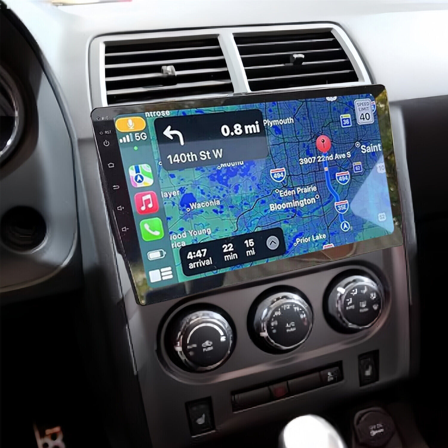 For 2008-2014 Dodge Challenger 10.1" Android 15 Carplay Car Stereo Radio GPS NAV