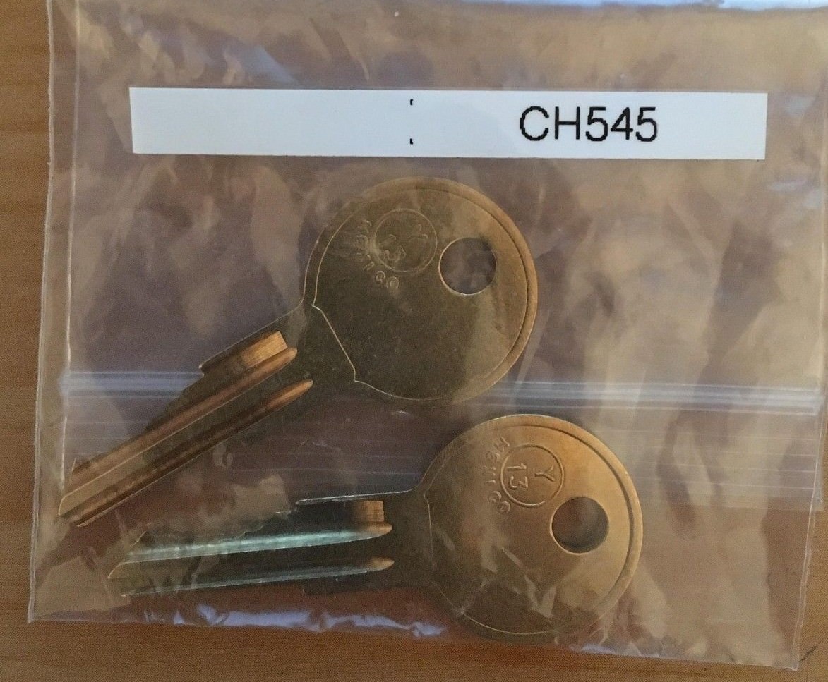 CH545  2 NEW KEYS FOR TOOL BOX KEY CODE CH545