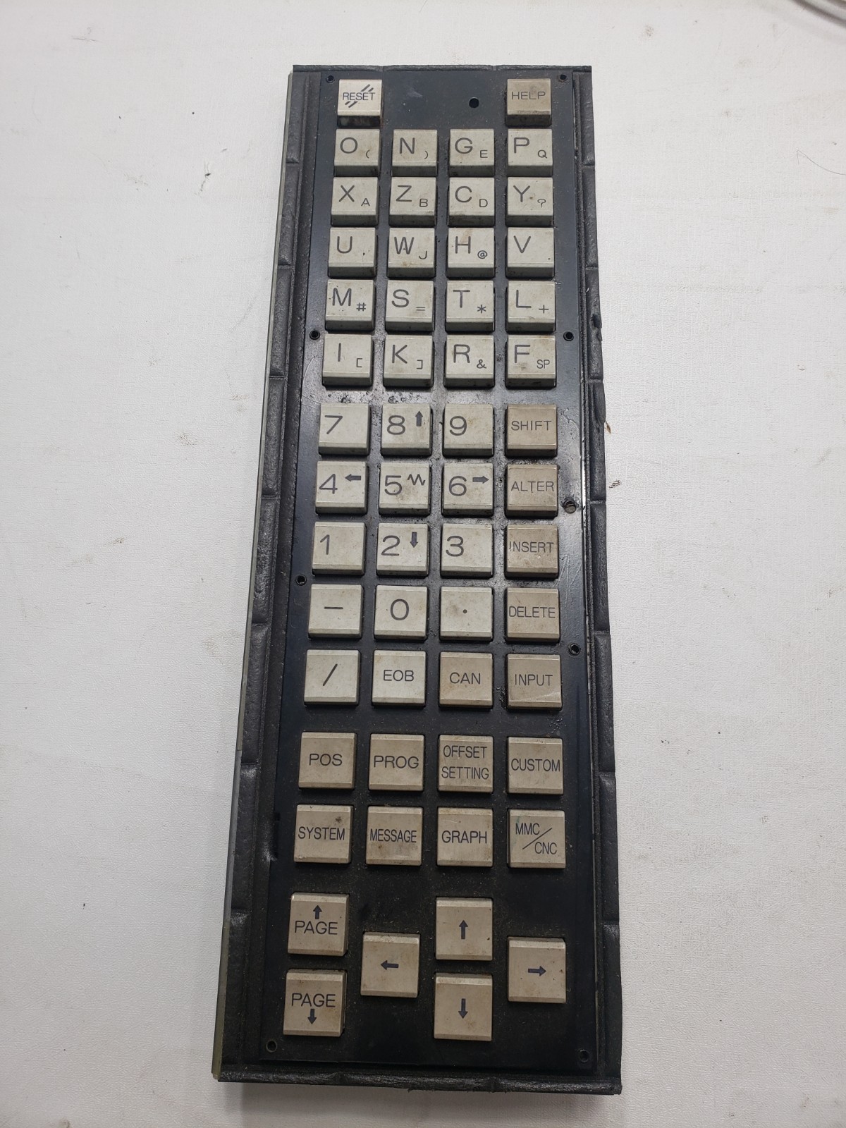 Fujitsu FANUC N860-1604-T052 O1A CNC Keyboard Operator Control Panel Keyboard