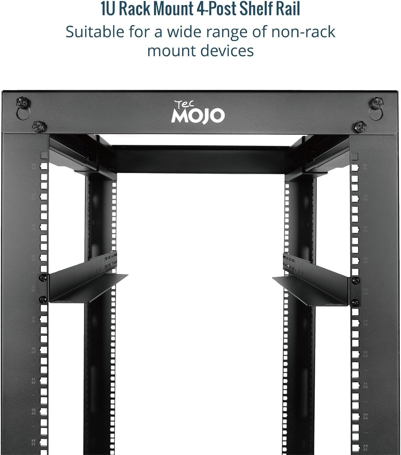 1U Alloy Steel Rack Mount Rails with Adjustable Depth for Server Equipment