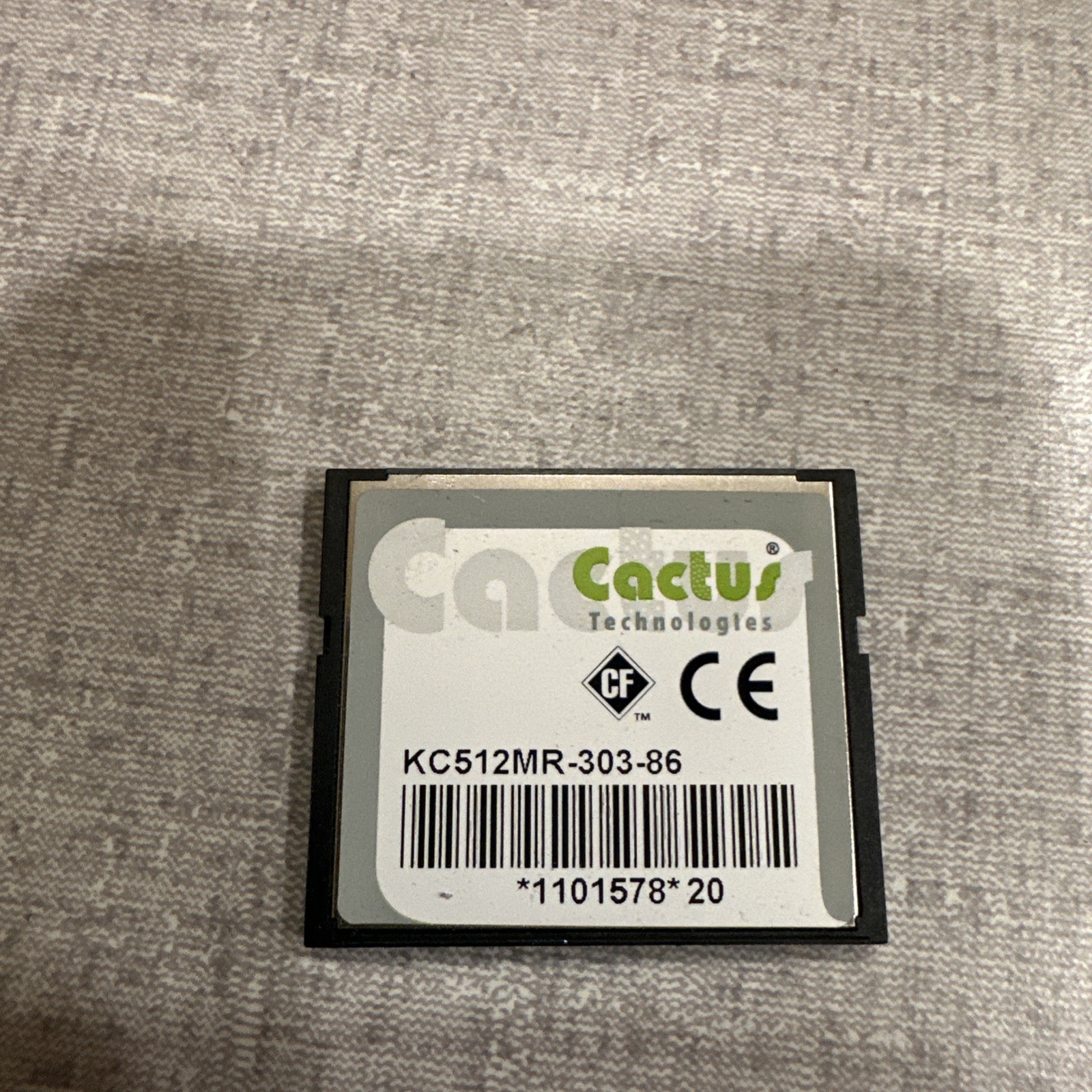 Cactus KC512MR-303-86 512 MB Compact Flash Industrial Grade