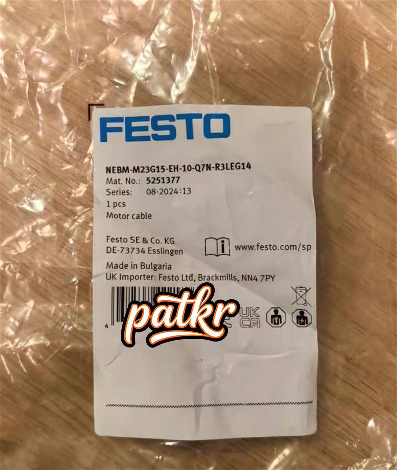 1PC New FESTO NEBM-M23G15-EH-10-Q7N-R3LEG14 5251377 Servo Motor Cable