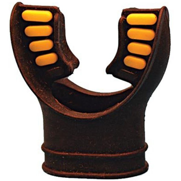Trident Silicone Molded Tab Mouthpiece, Black/Yellow