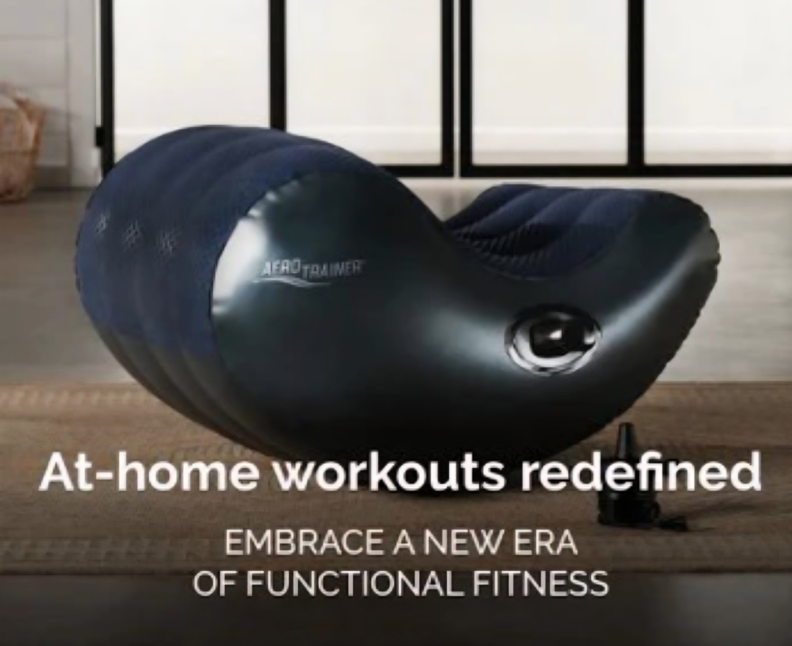 GOLO Aero Trainer Inflatable Fitness Workout Stretch Exercise Chair w/ Pump -NEW