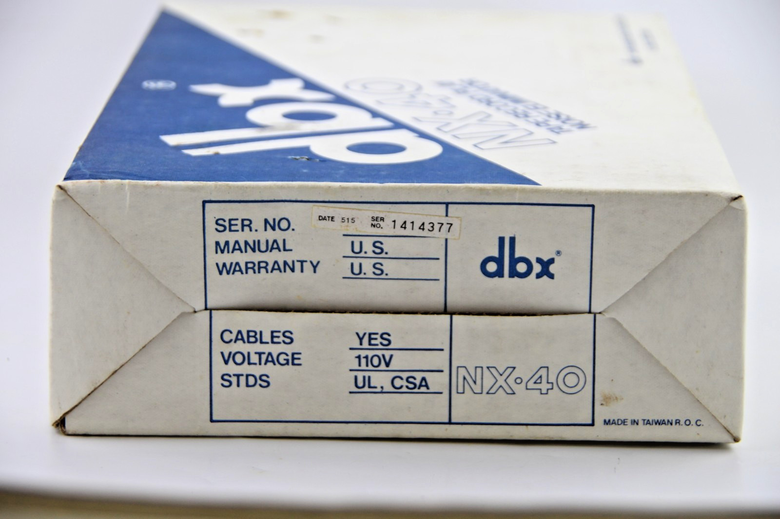 DBX NX-40 Tape Record/Play Noise Eliminator & dbx disc decoder