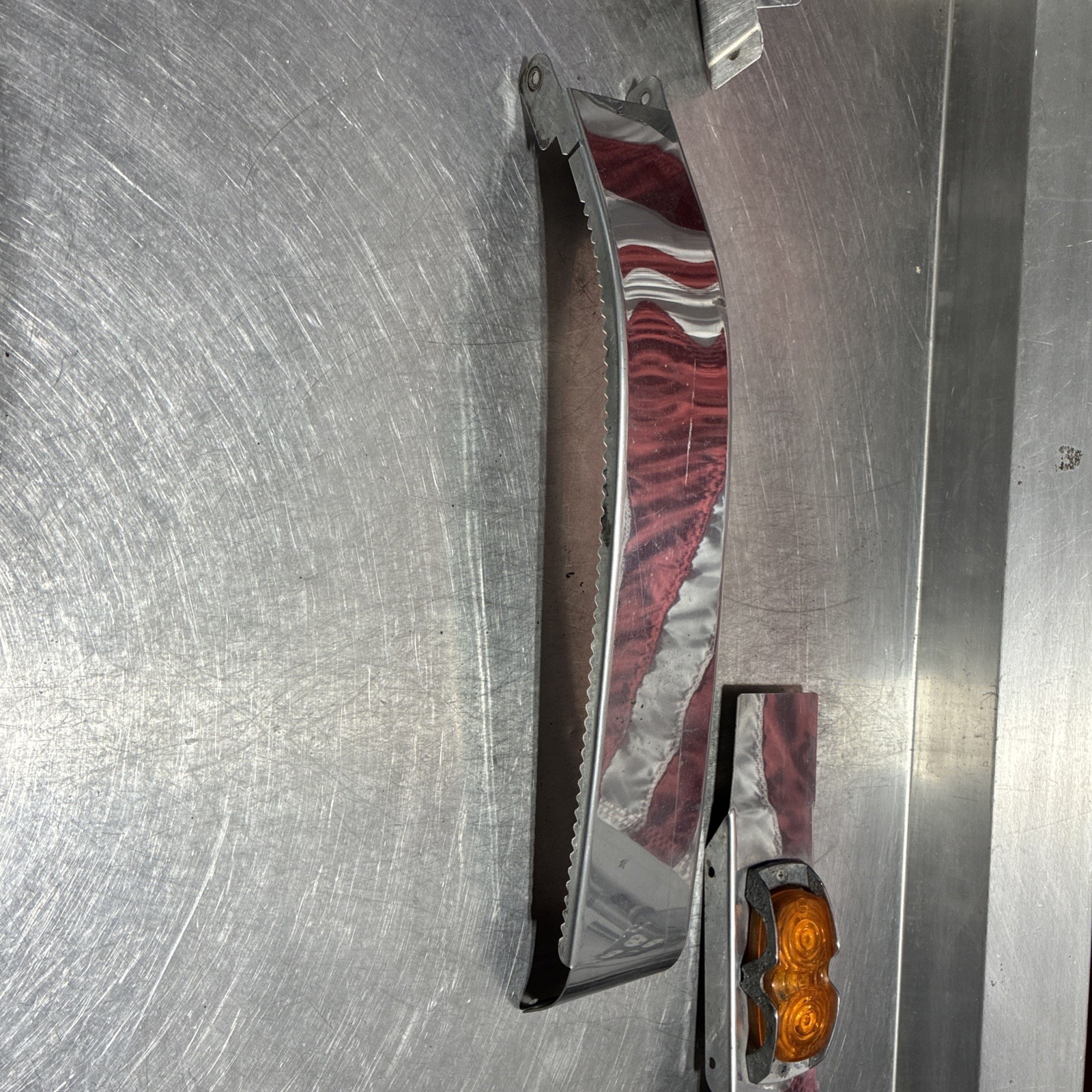 Kenworth W900 CHROME Left/Driver UNDER CAB Panel