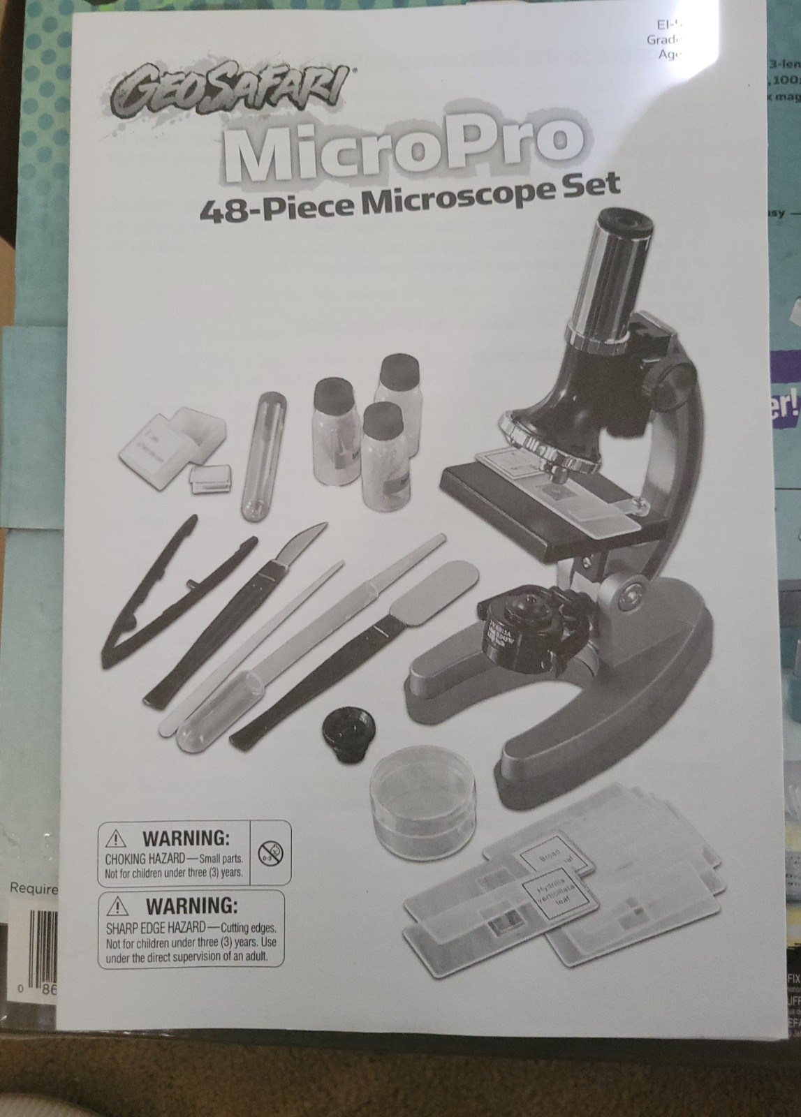 Kids GeoSafari MicroPro Microscope With Light Mirror Set