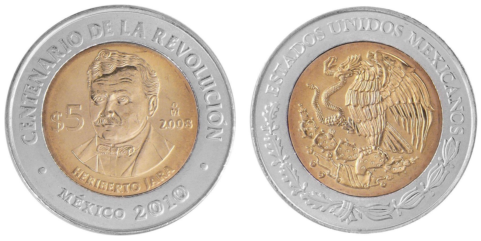 Mexico 5 Pesos, 2008, KM #901, Mint, Commemorative
