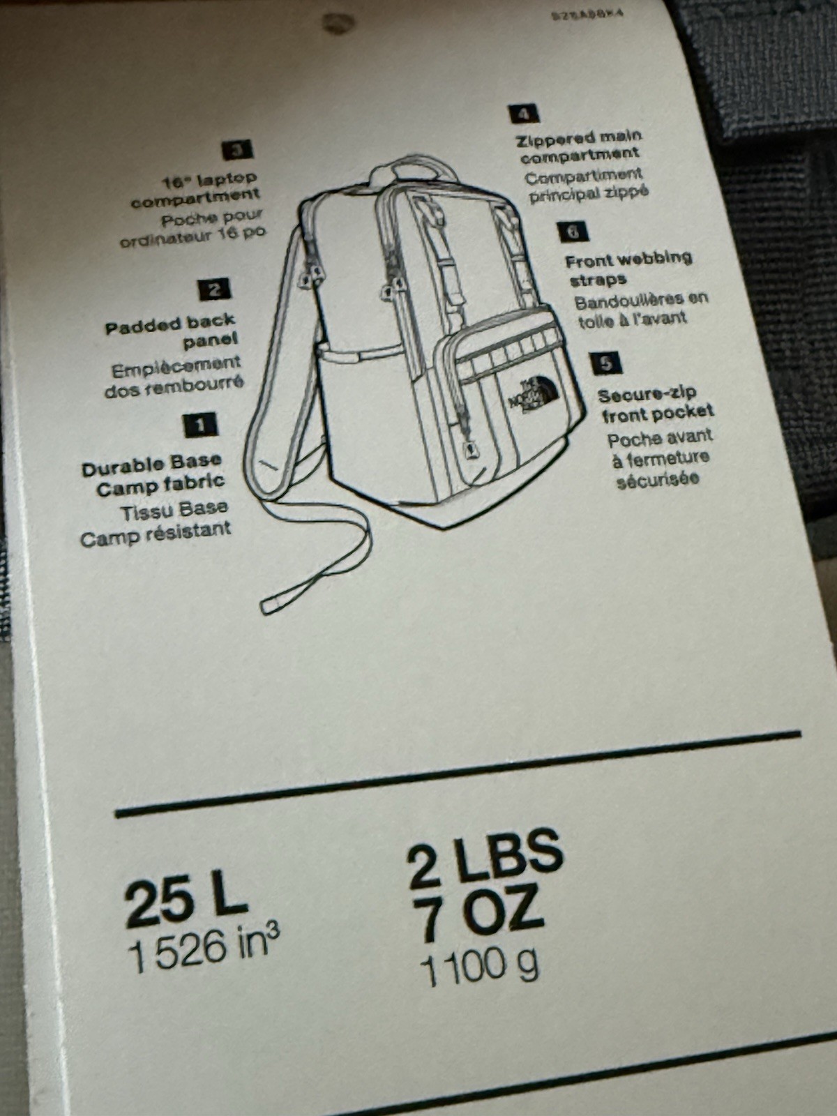 The North Face Base Camp Daypack - Stone Slab/Granite Grey