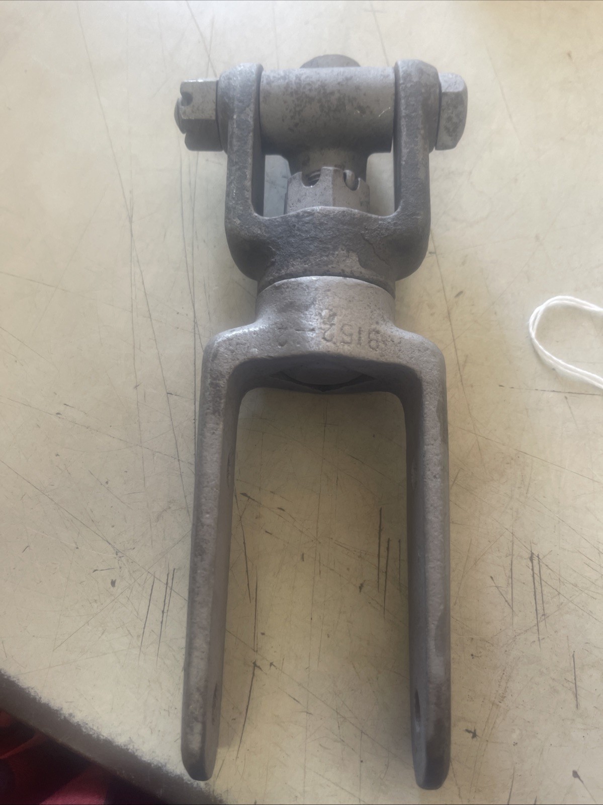 Vintage Slack Adjuster Clevis Assembly Cast Iron 9152-2 #2
