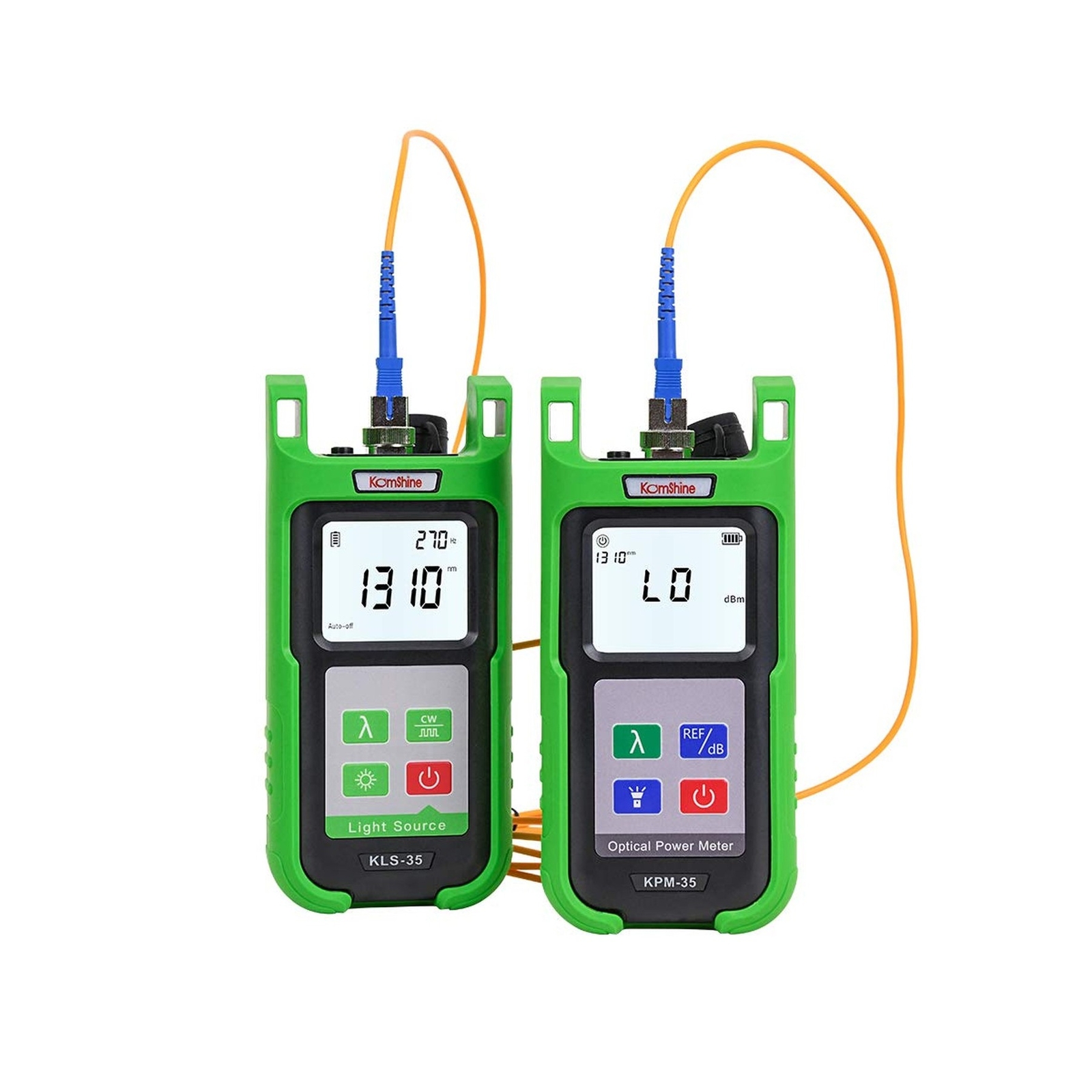 Optical Fiber Power Meter Komshine KPM-35 with 7 Wavelengths -70~+10dB + Sing...
