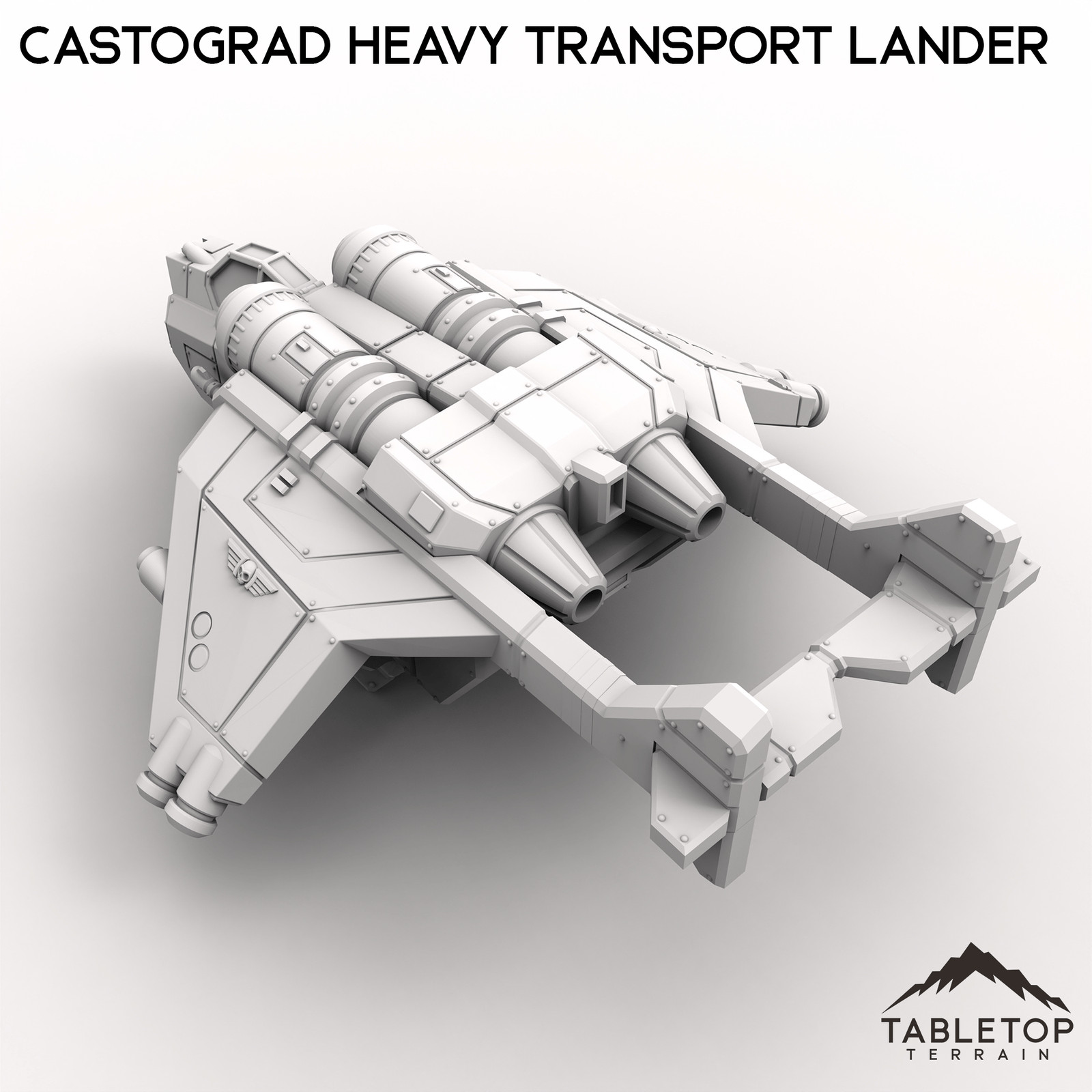 Castograd Heavy Transport Lander - Grimdark Gothic Wargaming Tabletop