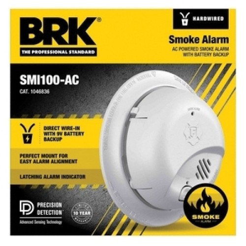 BRK First Alert SMI100-AC 1046836 Interconnect Hardwire Smoke Alarm new in box