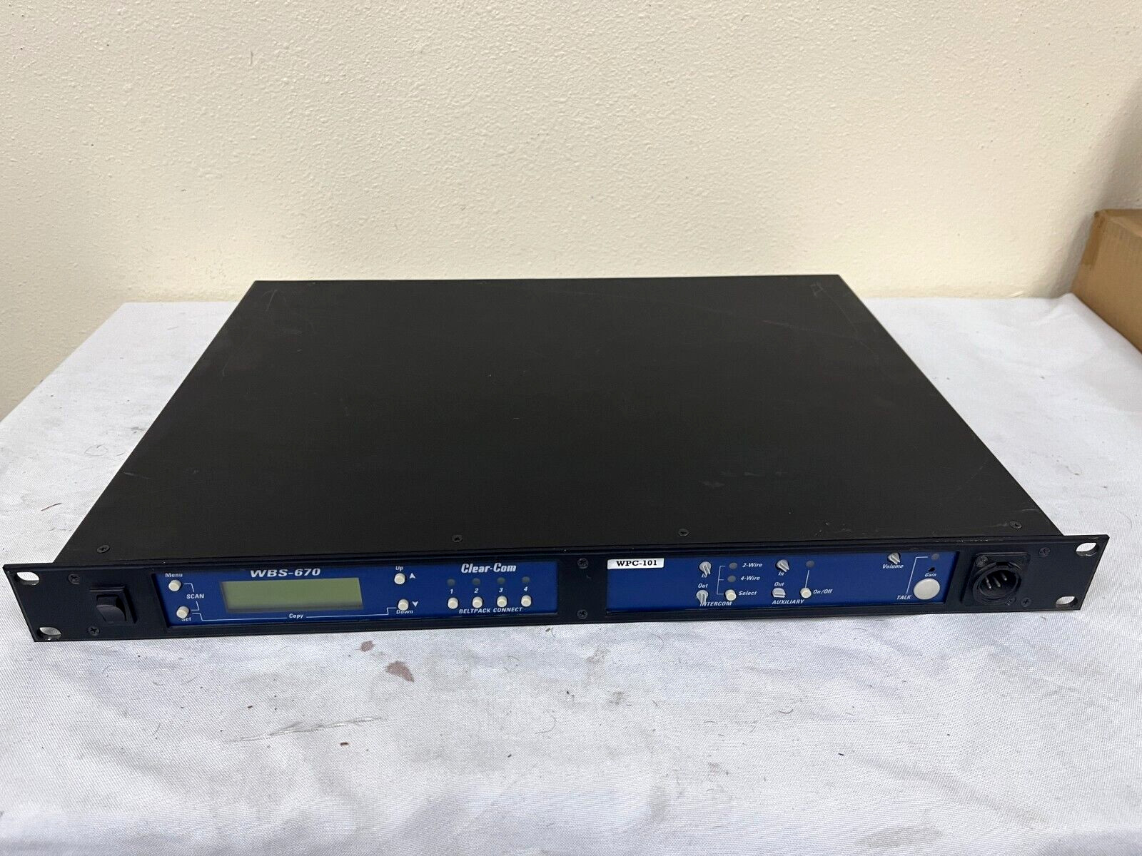CLEAR-COM WBS-680 WIRELESS INTERCOM 2 Channel UHF Wireless STATION -  FOR PARTS