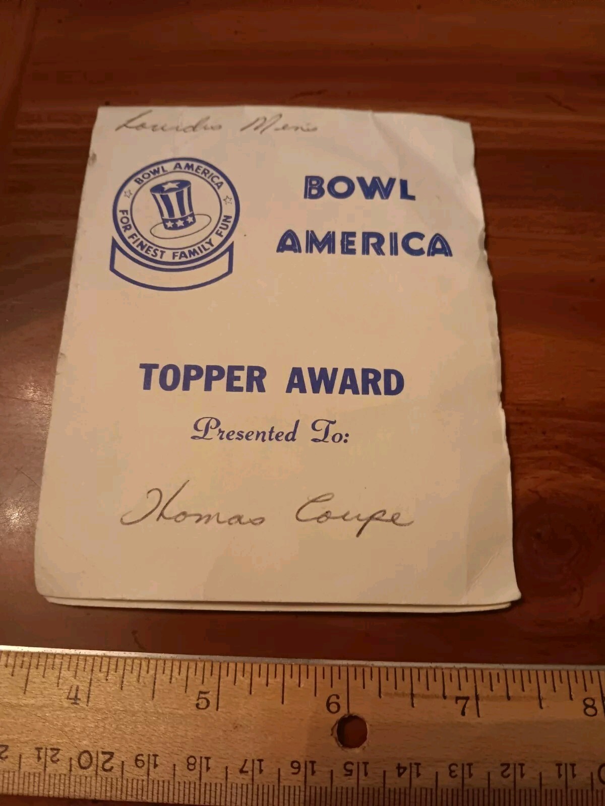 PATCHES- Bowl America Topper Award (2) Patches And 160 Club & Star Tabs (24-1099