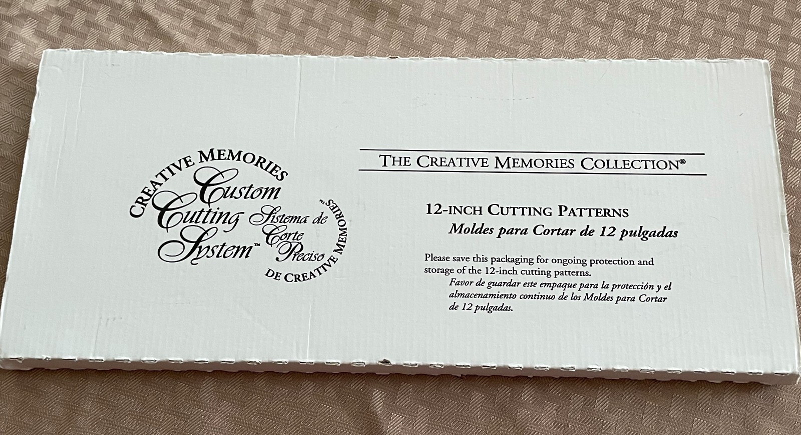 CREATIVE MEMORIES CUSTOM CUTTING PATTERNS 12" STRAIGHT WAVY SWELL  ORIGINAL BOX