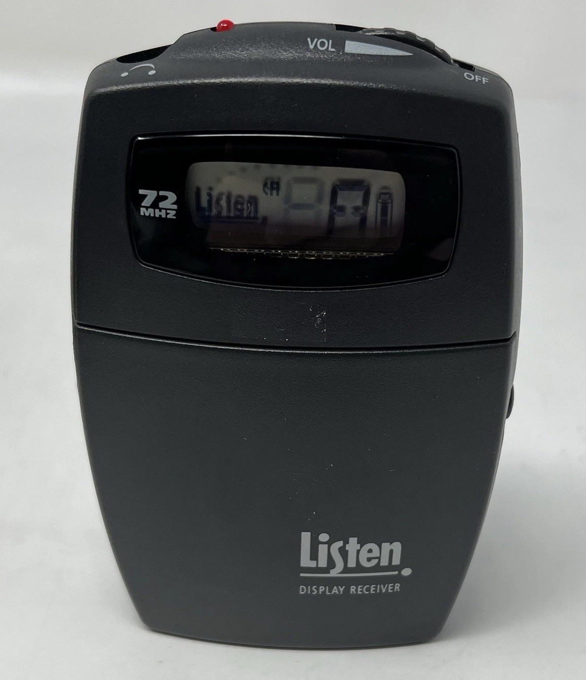 Listen Technologies Display Receiver 72 MHz LR-400-072 Reciever Tested Works