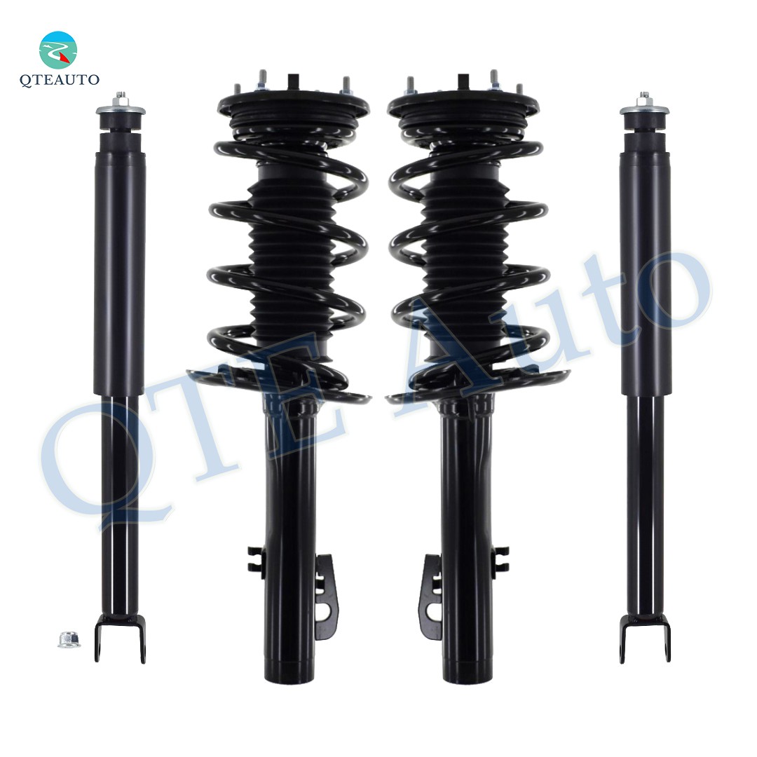 Set of 4 Front Quick Complete Strut-Coil Spring-Rear Shock For 2009 Lincoln MKS