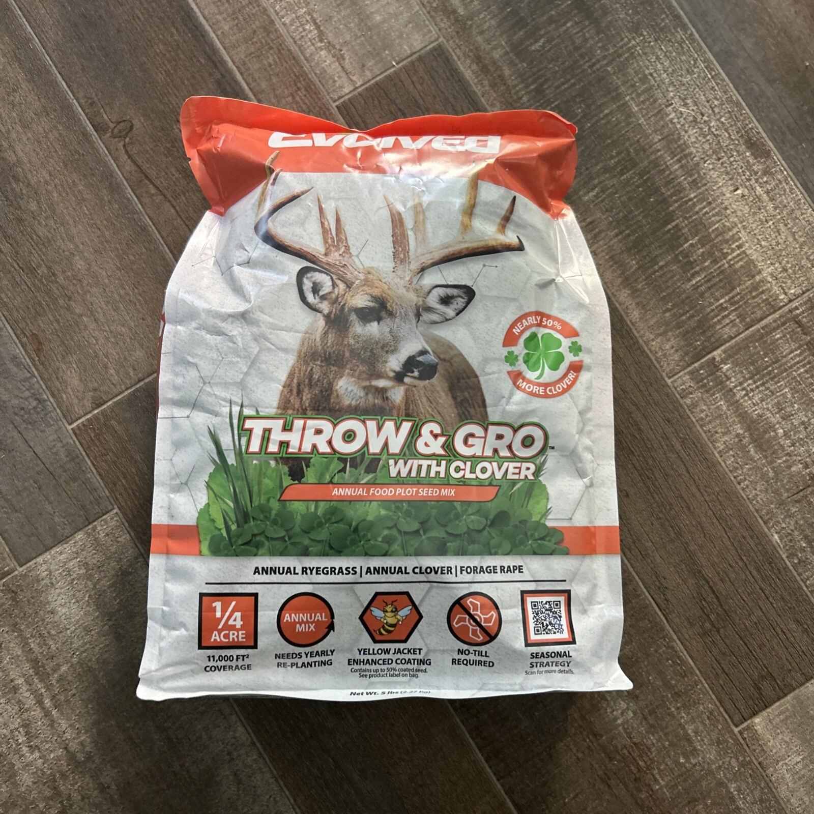 Evolved Throw & Gro with Clover ~ 5 lb (Pack Of 3)