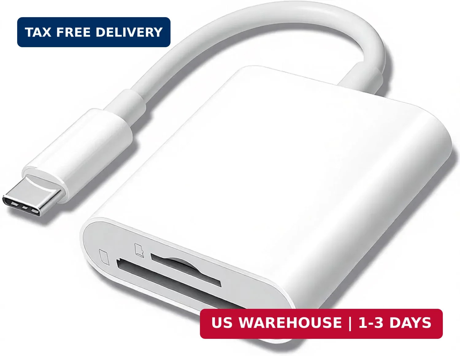 USB C SD Card Reader for iPhone 15 16 17/iPad Pro/MacBook, USB-C Type-C SD Reade