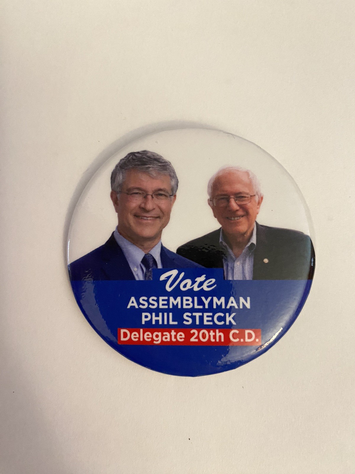 Vote Assemblyman Phil Steck Pin Back Button P124