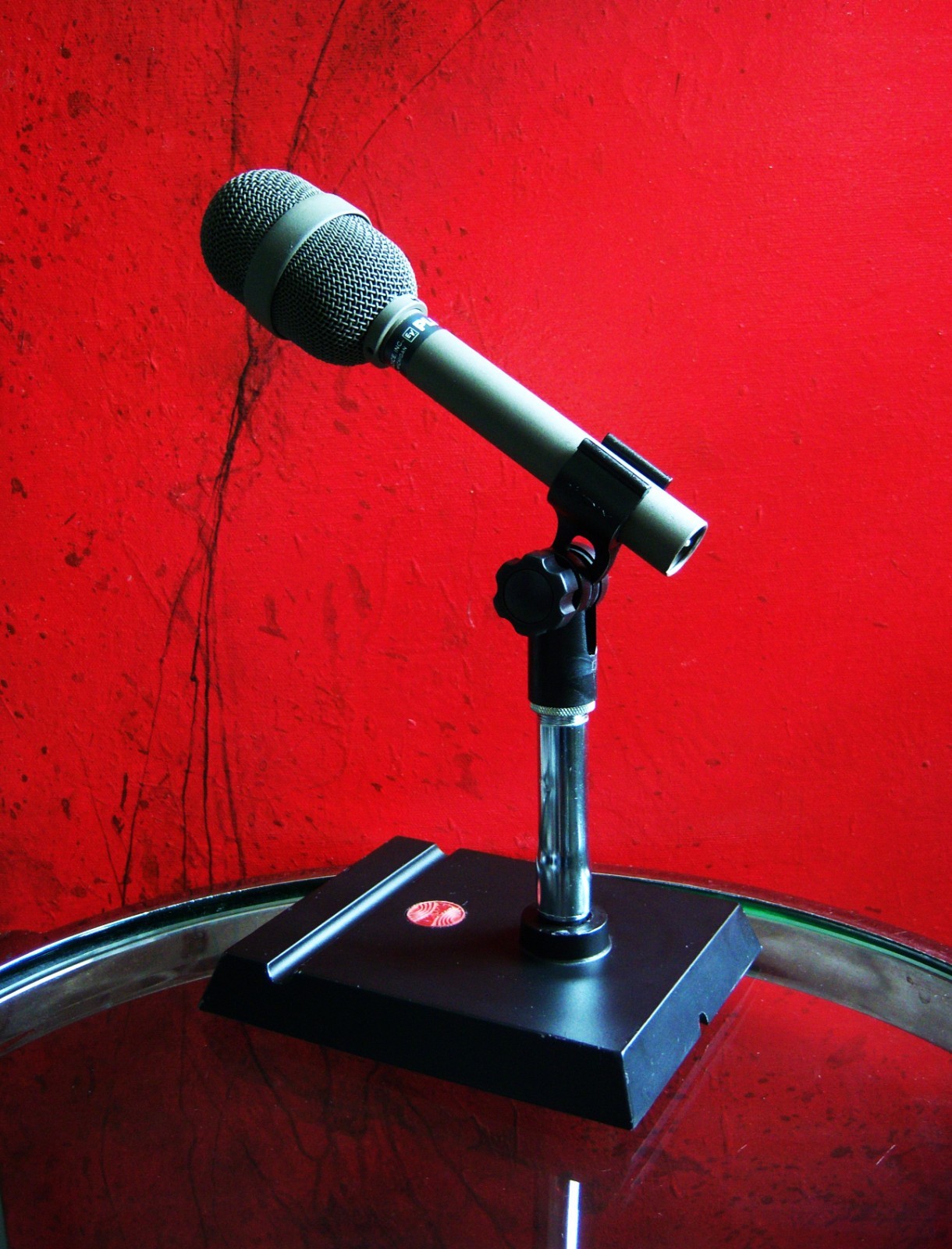 Vintage 1970's Atlas DS-2 microphone desk stand old DS-5 DS-7 DS-10 Shure # 8