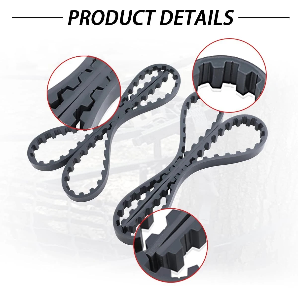 2PCS Traction Belts Climber Tree Stand Straps (61in Long) Compatible with Lon...