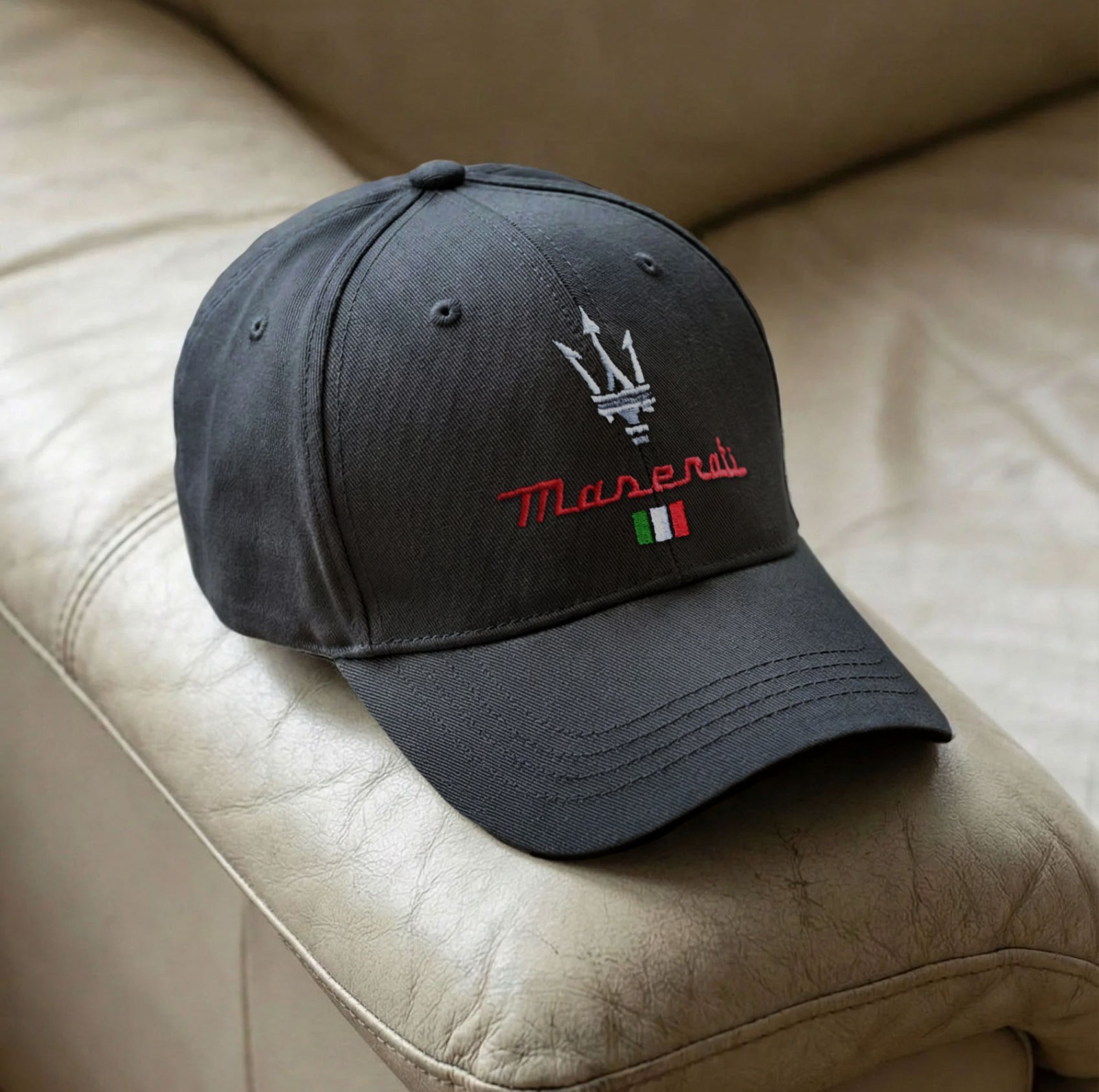 Maserati Italian Flag Embroidered Hat