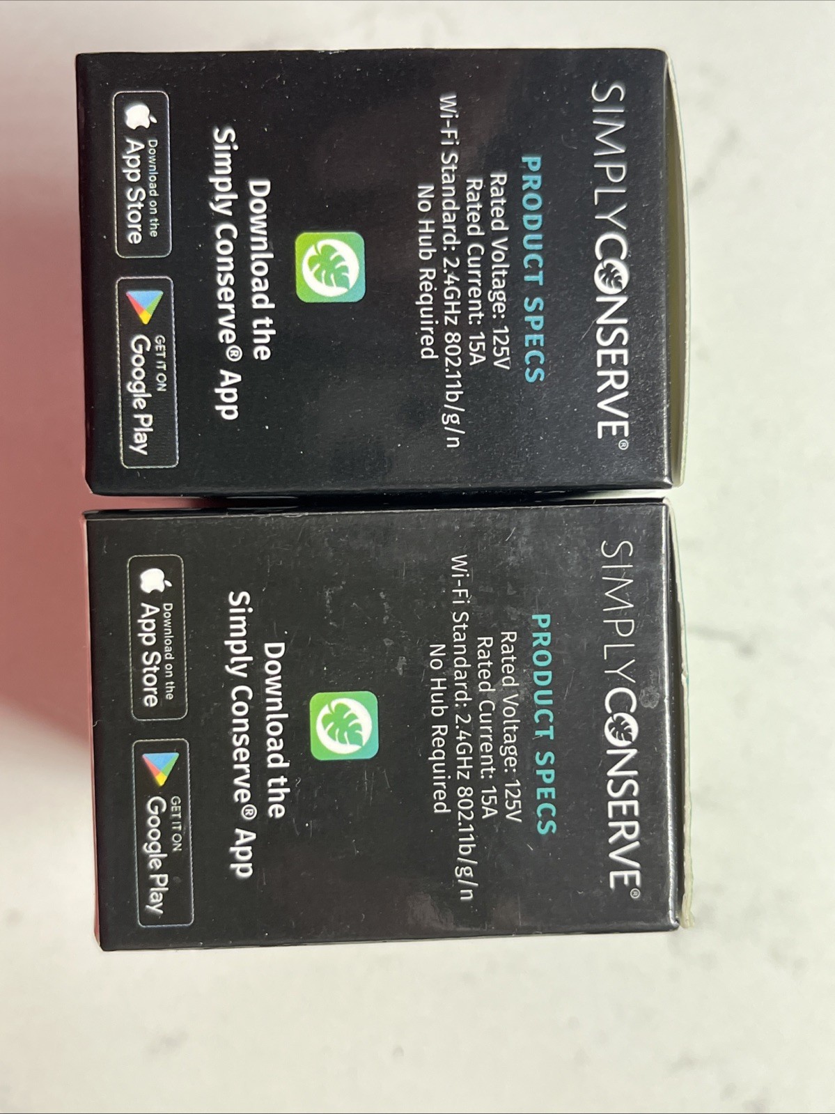 NEW 2 Pack Simply Conserve WiFi & BLE Enabled Smart Socket For Alexa & Google