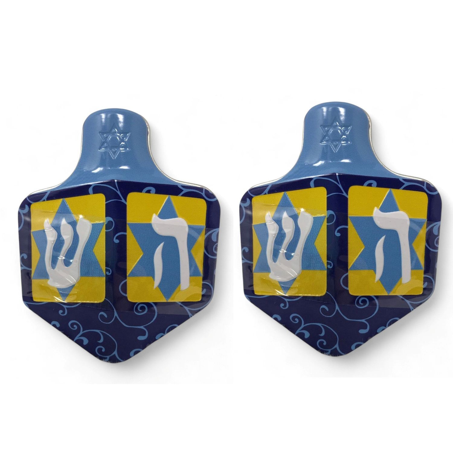 Chanukah Dreidel Candy Tins Pack of 2 – Festive Hanukkah Treats with Sweet Candy