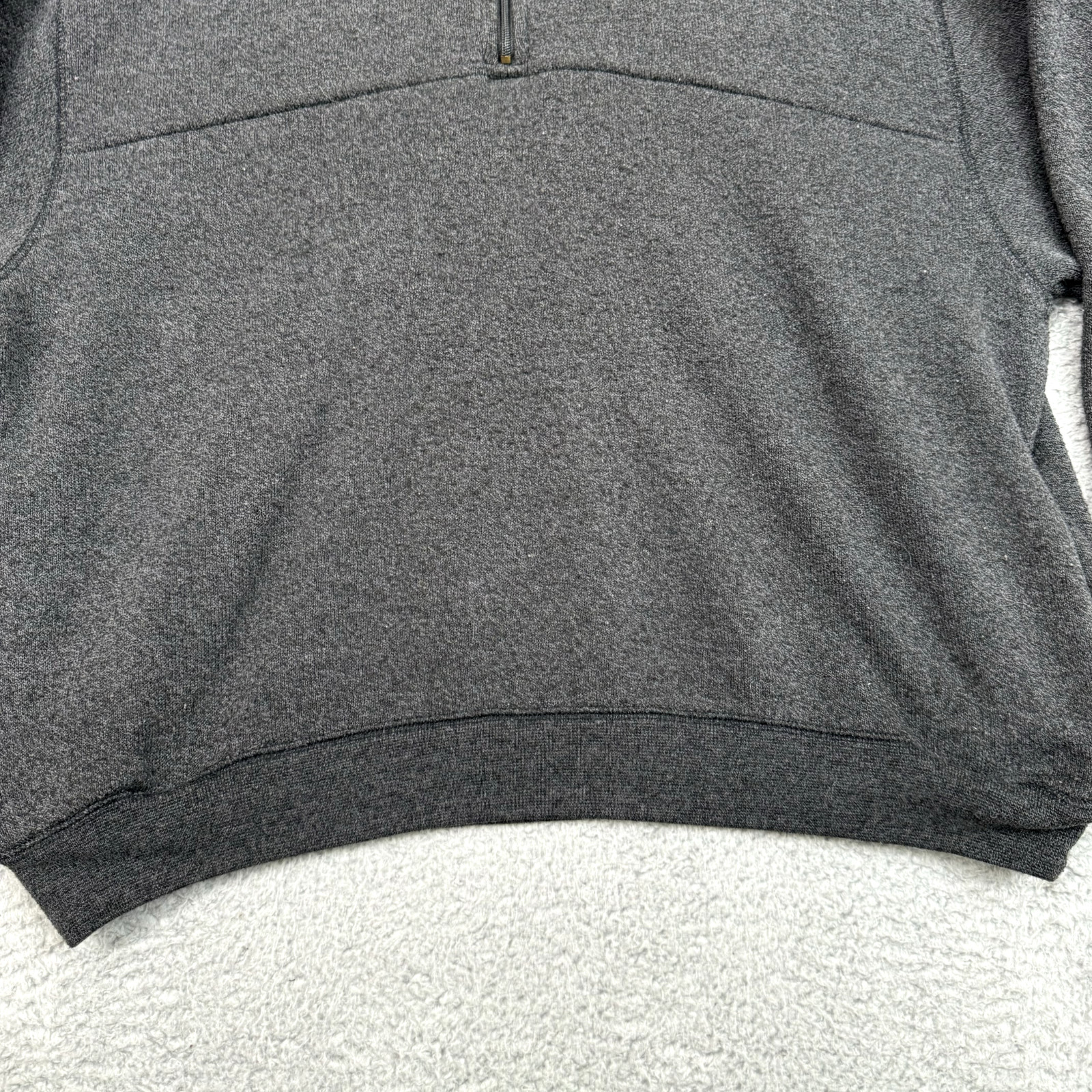 PGA Tour Sweater Large Gray 1/4 Zip Pullover Golf Performance Dadcore Outdoor