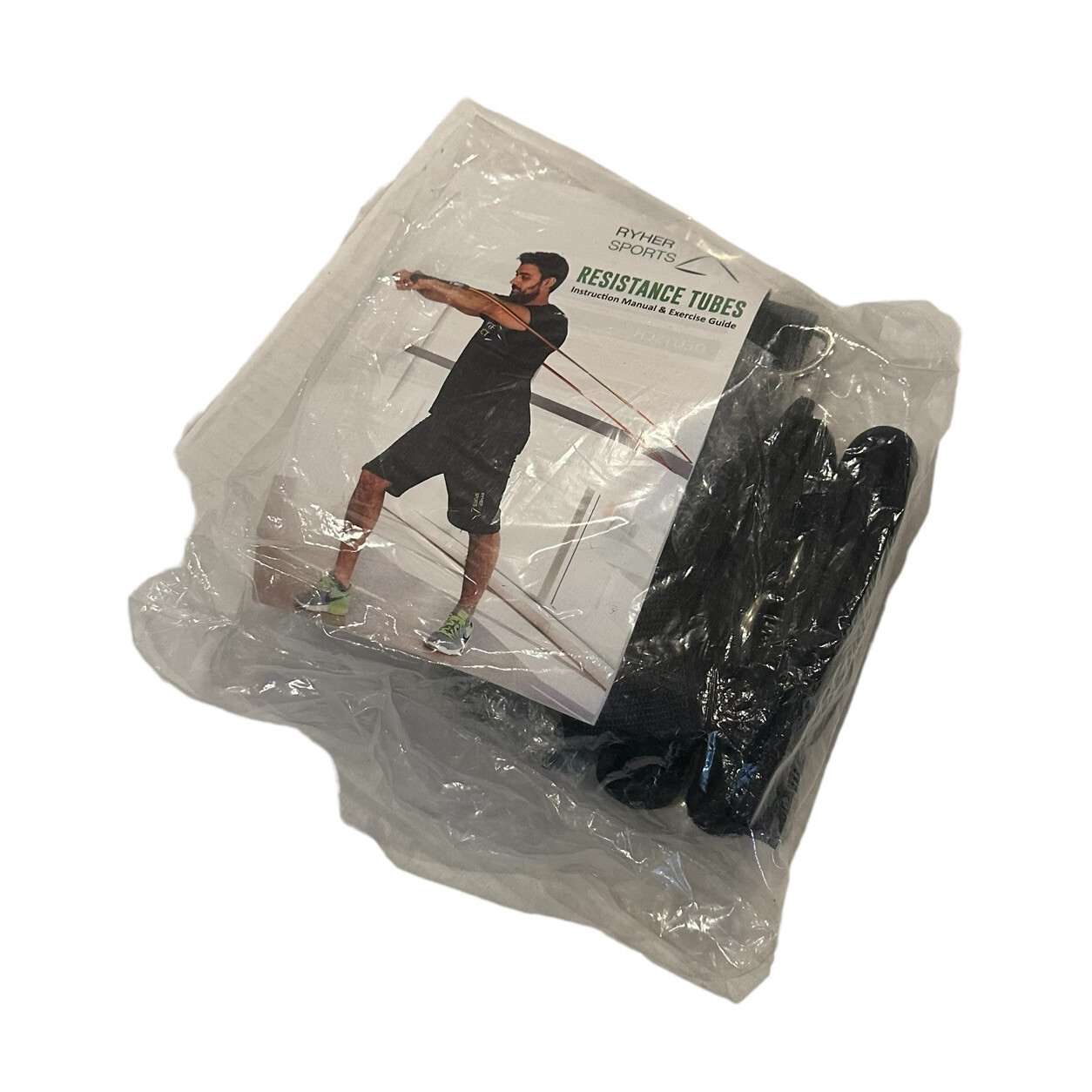 NEW Ryher Sports Resistance Tubes W/ Manual & Exercise Guide Workout Bands