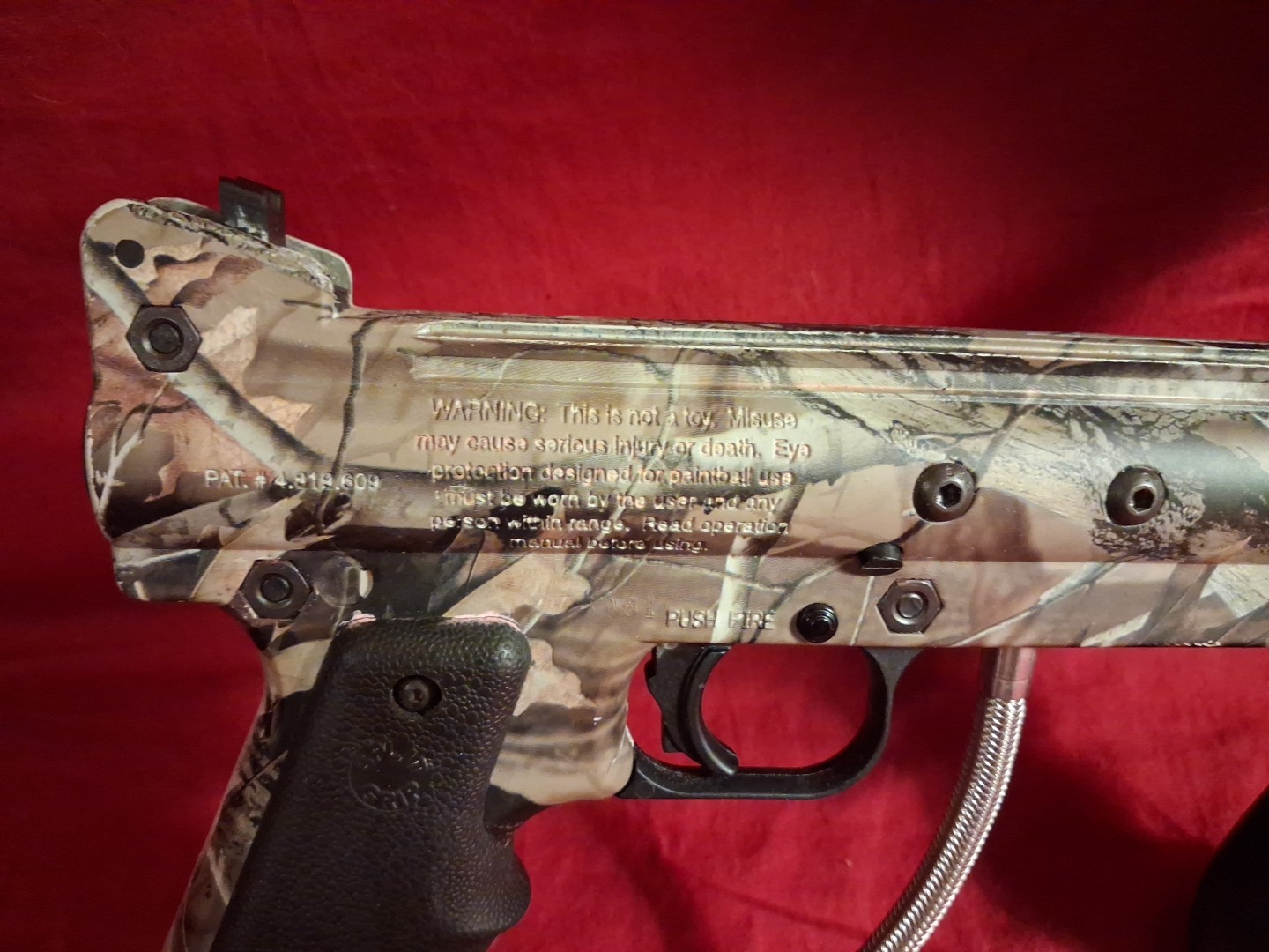 Tippmann 98 Custom Camouflage Paintball Gun with Hopper