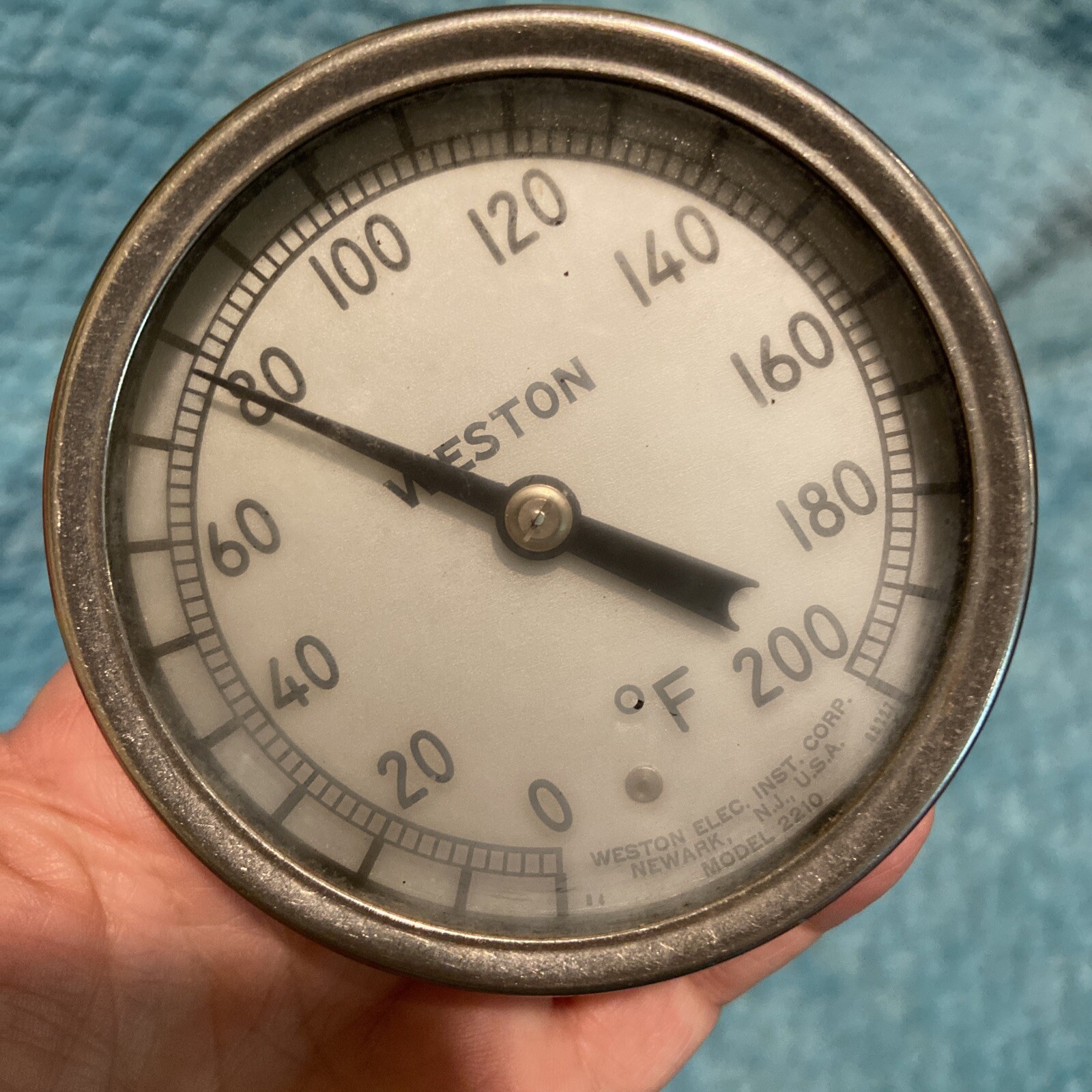 Weston Model 2210 Thermometer 0-200 Degrees Fahrenheit