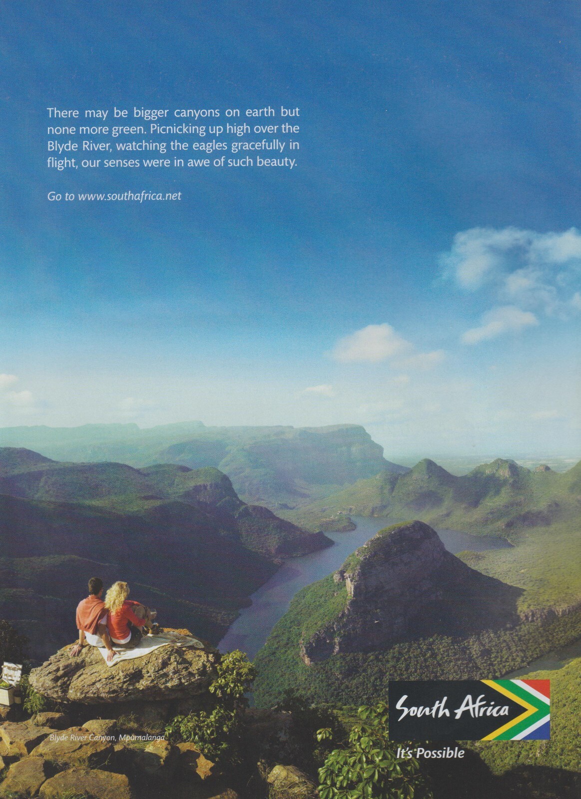 2010 South Africa - Blyde River Canyon - Travel Tourism Promo - Print Ad Photo