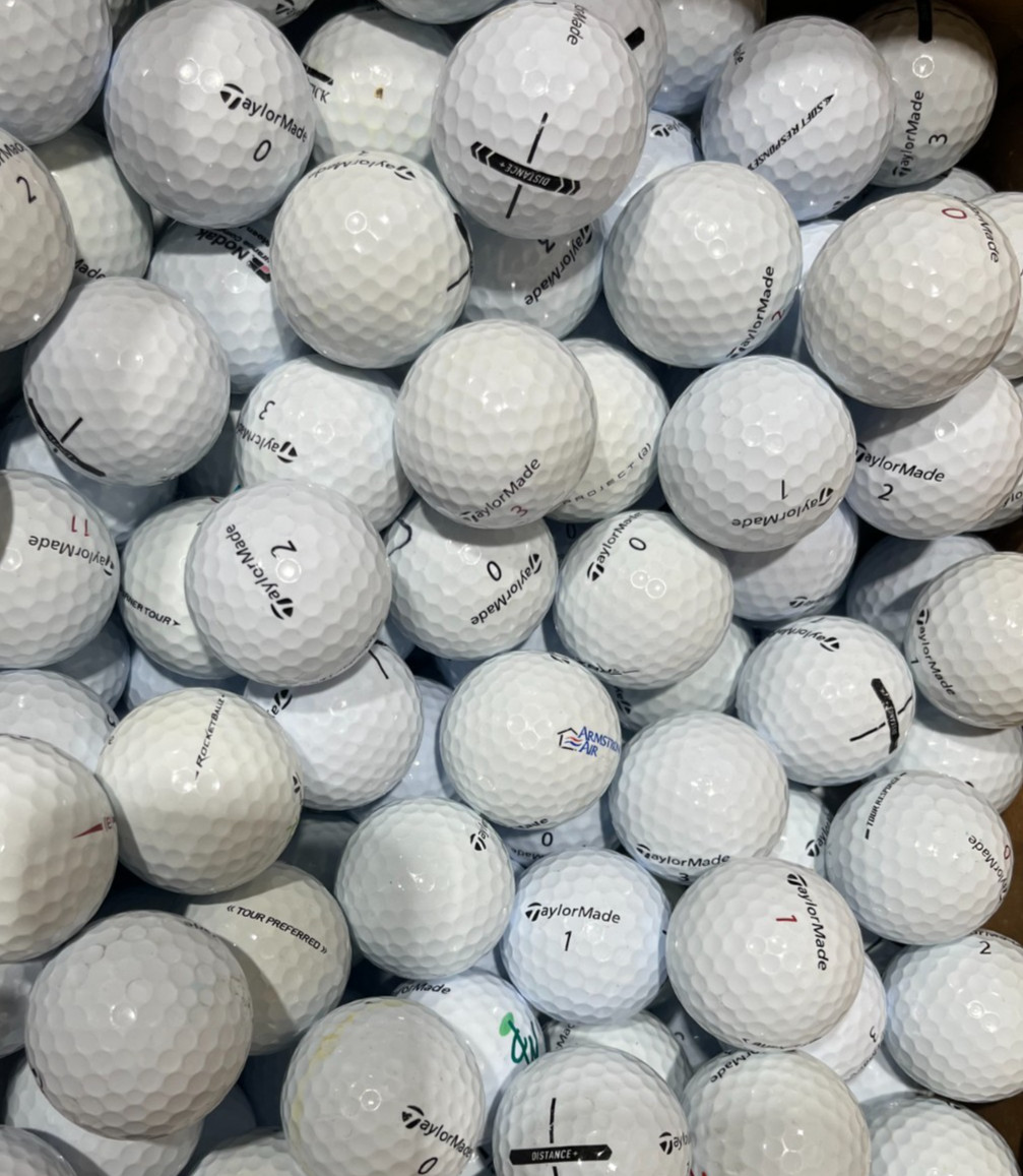 TaylorMade Mix 100 Pack White Used Golf Balls AAAA 4A Near Mint Recycled Balls