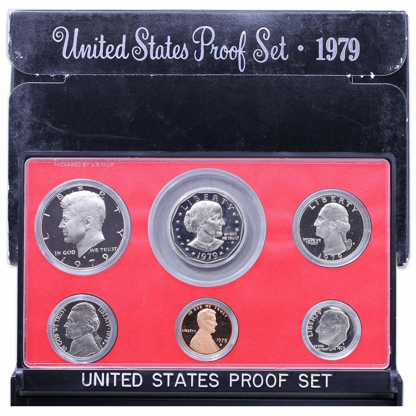 1979 S Proof Set Original Box All 6 Coins Type 1 US Mint