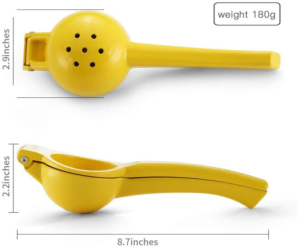 Professional Metal Citrus Juicer - Yellow Lemon & Lime Squeezer Tool
