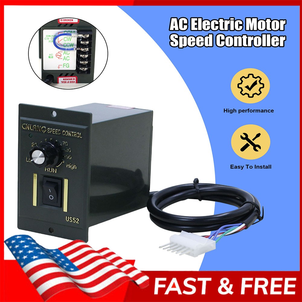 110V AC Motor Speed Controller Regulator Reversible Module Control Switch 120W