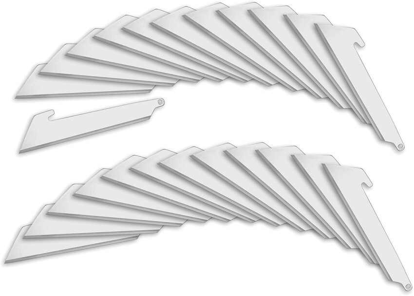 Outdoor Edge 3.0 Utility Pack 24 Pcs Replaceable Finish Stainless Blades RRU3024