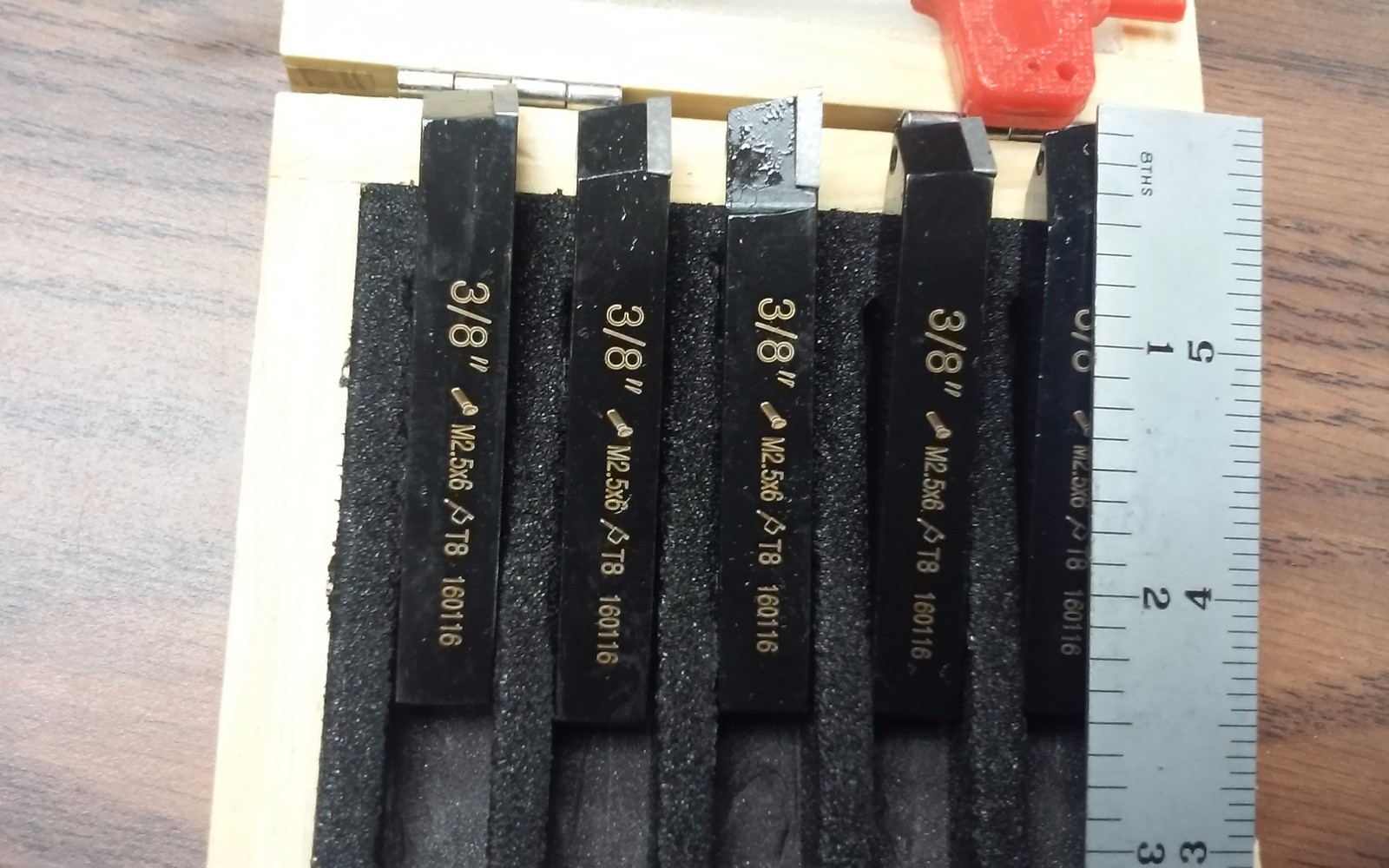 3/8" Indexable Turning Tool Bits 5pcs/set TCMT Inserts, part#:TOBC38--new