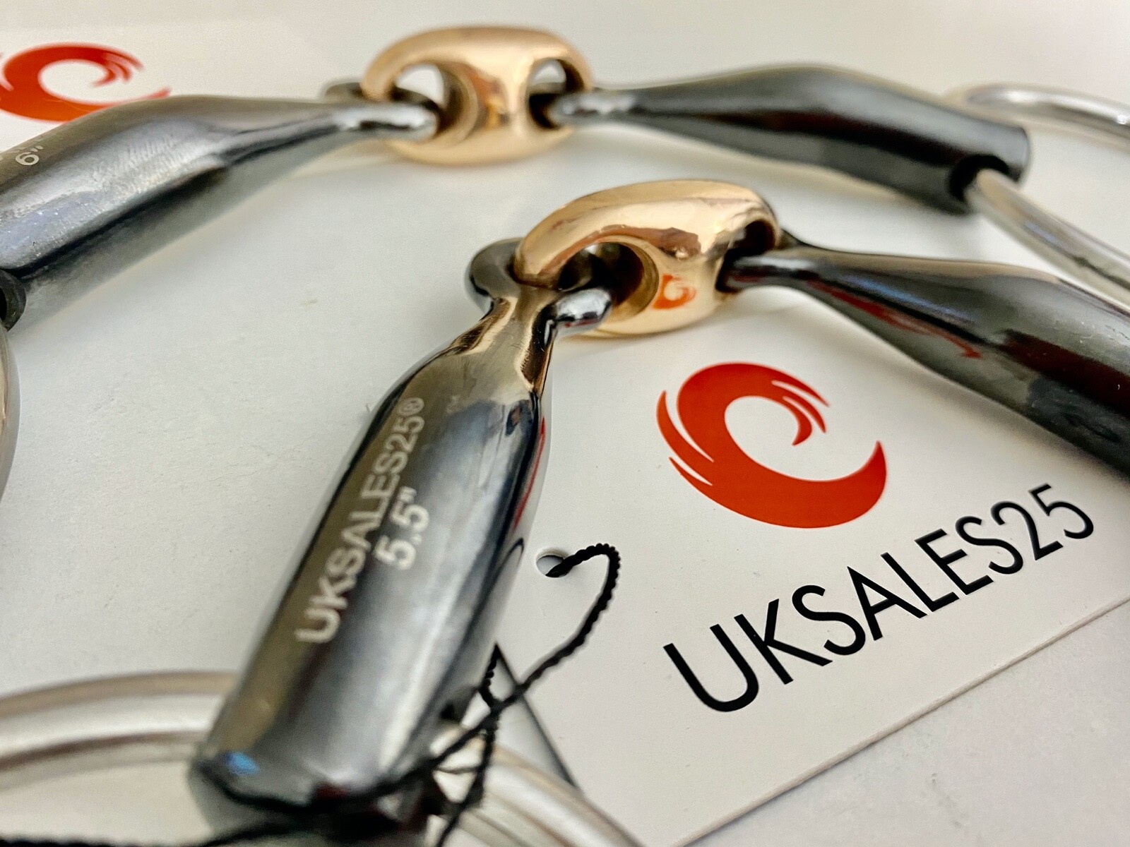 Loose Ring Sweet Iron Snaffle Bit Copper Lozenge (UKSALES25®)*SAME DAY DISPATCH*